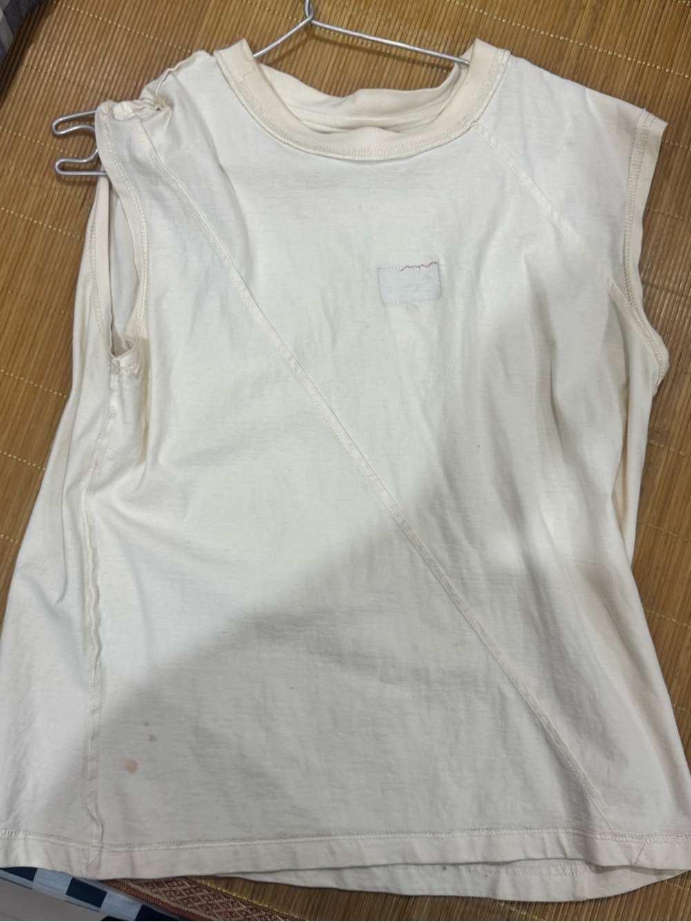 Louis Vuitton Cream Sleeveless Kids Tank Top